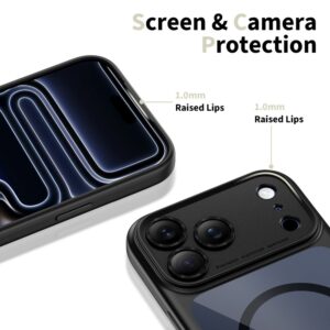 coque magpeak magsafe cc pour iphone 17 pro tech protect noir/transparent