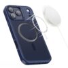 coque magmat magsafe pour iphone 17 pro tech protect bleu profond mat
