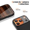 coque kevlar aramid cc magsafe pour iphone 17 pro tech protect noir