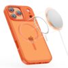 coque magmat magsafe pour iphone 17 pro tech protect orange cosmique mat