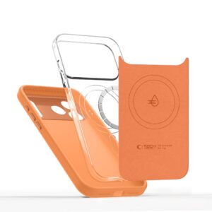 coque uniq magsafe pour iphone 17 pro tech protect orange cosmique