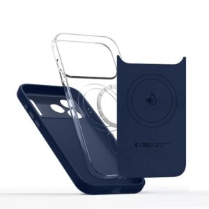 coque uniq magsafe pour iphone 17 pro tech protect bleu profond
