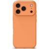coque silicone magsafe pour iphone 17 pro tech protect orange cosmique