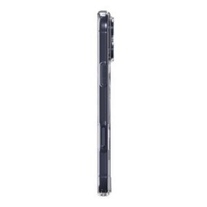 coque ultra hybrid mag magsafe pour iphone 17 pro spigen transparent/bleu profond