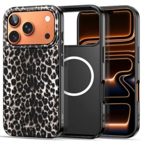 coque lamano magsafe pour iphone 17 pro tech protect léopard