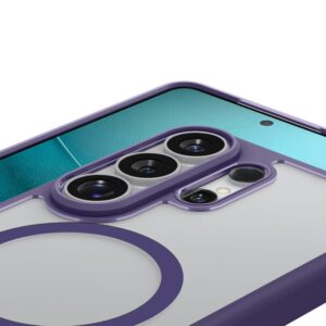 coque ultra hybrid magsafe pour samsung galaxy s26 ultra spigen violet profond