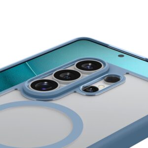 coque ultra hybrid magsafe pour samsung galaxy s26 ultra spigen bleu clair