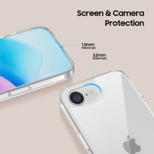coque iphone 16e / 17e flexair hybrid tech protect transparent