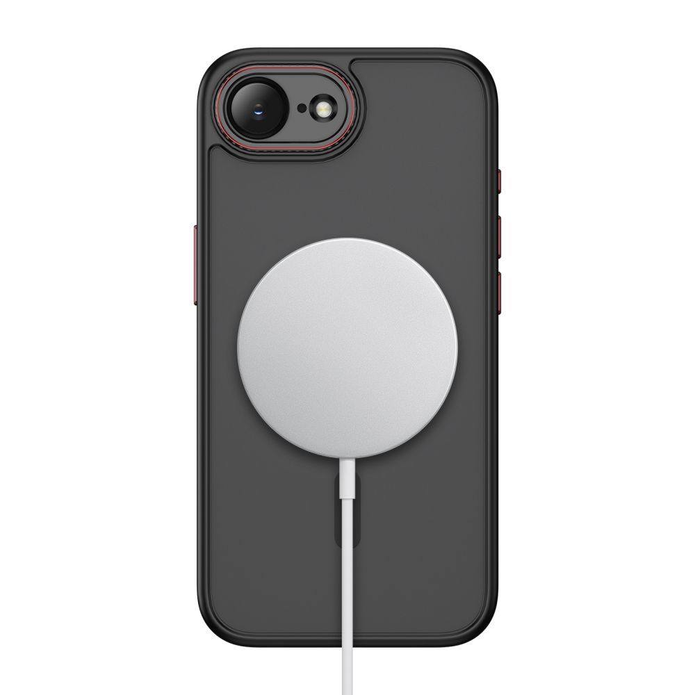 coque iphone 16e / 17e magcam tech protect noir mat