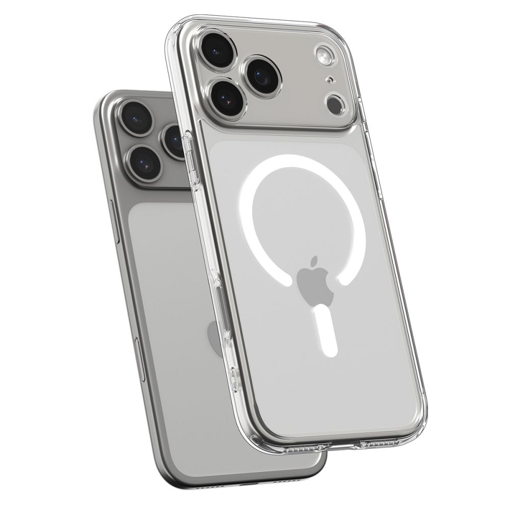 coque iphone 17 pro max ultra hybrid mag spigen blanc