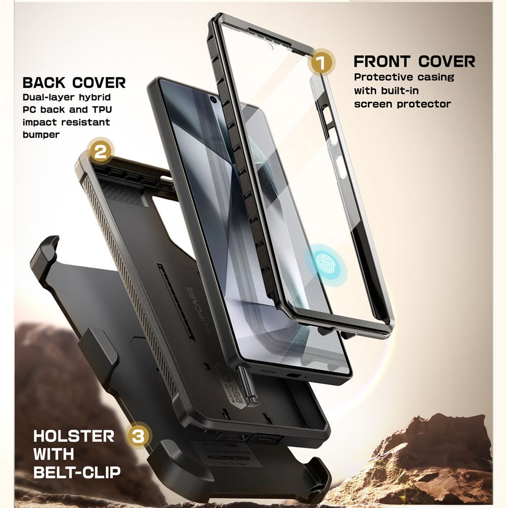 coque samsung galaxy s25 ultra unicorn beetle pro supcase noir