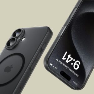 coque iphone 16 magslim tech protect noir mat