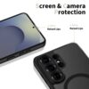 coque basicmag magsafe pour samsung galaxy s26 ultra tech protect noir mat