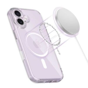 coque magpeak magsafe cc pour iphone 17 tech protect transparent