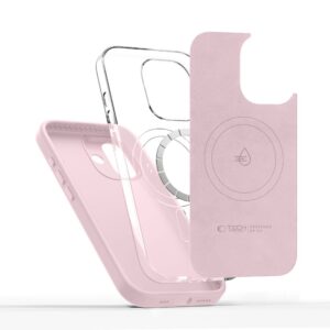 coque uniq magsafe pour iphone 17 tech protect rose