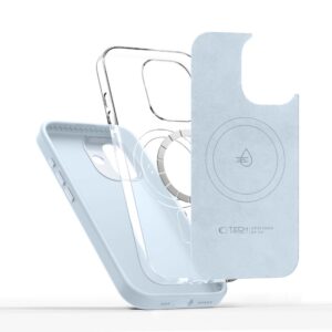 coque uniq magsafe pour iphone 17 tech protect bleu brume