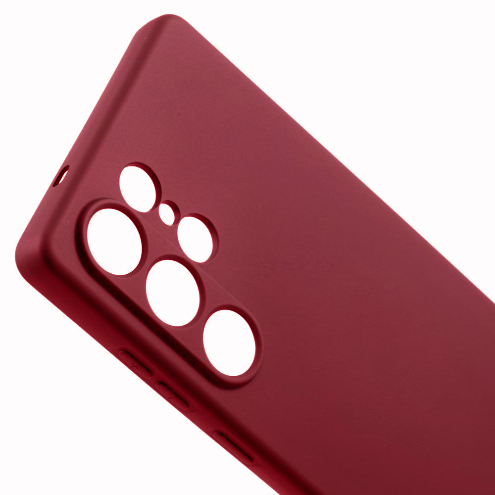 coque silicone rouge samsung galaxy s25 ultra