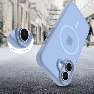 coque magmat magsafe pour iphone 17 tech protect bleu brume mat