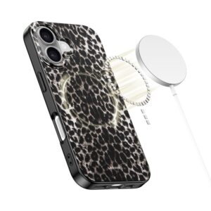 coque lamano magsafe pour iphone 17 tech protect léopard