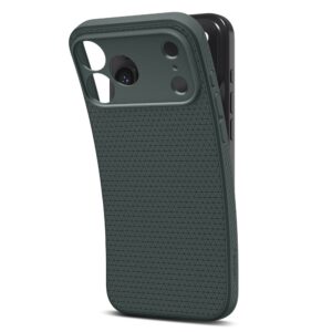 coque liquid air pour iphone 17 pro spigen vert abyssal