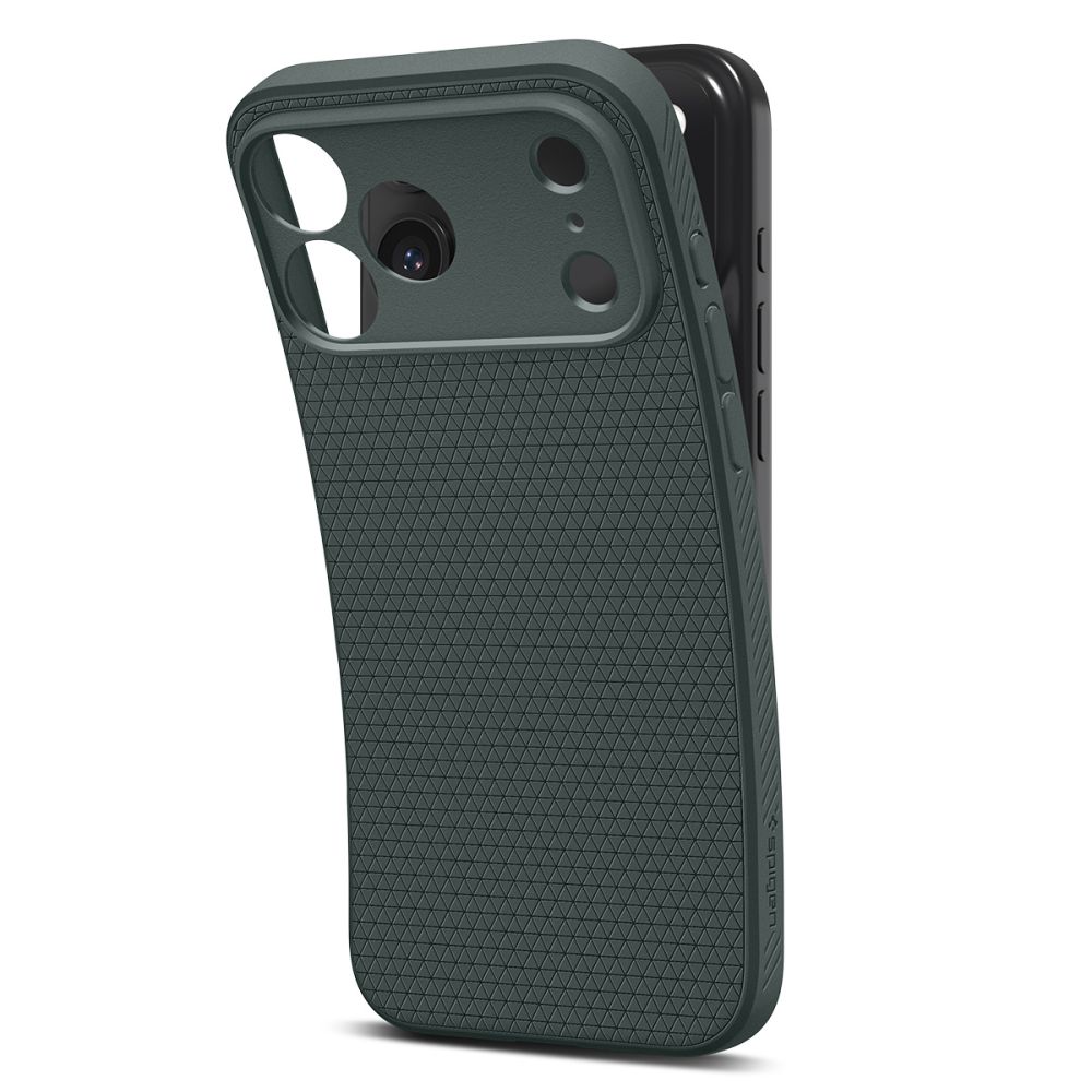 coque liquid air pour iphone 17 pro spigen vert abyssal