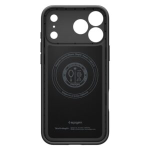 coque thin fit mag magsafe pour iphone 17 pro spigen noir