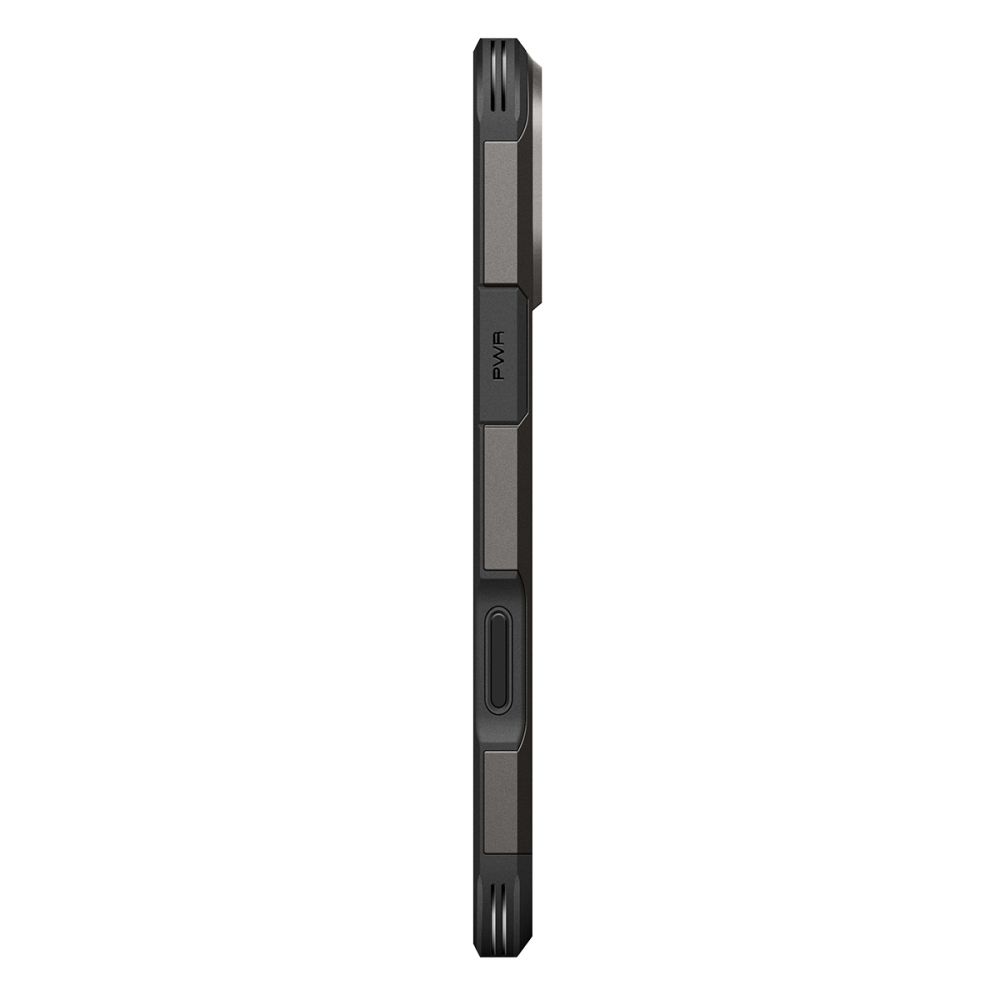 coque tough armor ”t” mag magsafe pour iphone 17 pro spigen gris gunmetal
