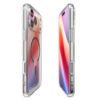 coque ultra hybrid mag magsafe pour iphone 17 pro spigen transparent/graphite