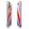 coque ultra hybrid mag magsafe pour iphone 17 pro spigen transparent/or