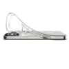 coque liquid crystal mag magsafe pour iphone 17 pro spigen transparent/blanc