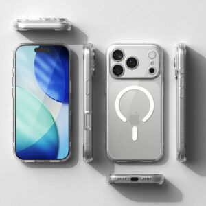 coque fusion magnetic magsafe pour iphone 17 pro ringke transparent