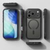 coque fusion bold magnetic magsafe pour iphone 17 pro ringke noir mat