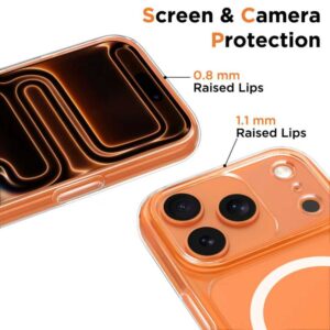 coque magpeak magsafe cc pour iphone 17 pro tech protect transparent