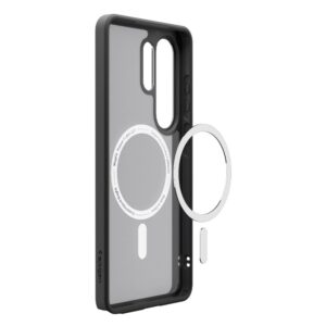 coque ultra hybrid magsafe pour samsung galaxy s26 ultra spigen noir givré