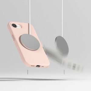 coque iphone 16e / 17e ringke rose