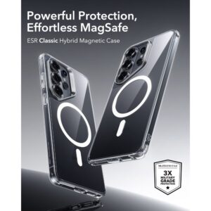 coque classic hybrid magsafe pour samsung galaxy s26 ultra esr transparent