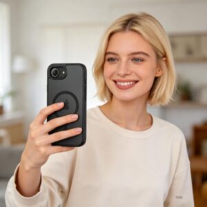 coque iphone 16e / 17e tech protect noir mat