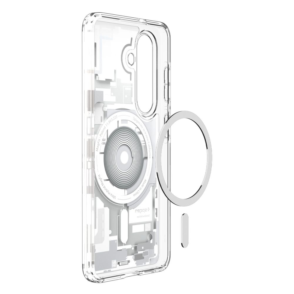 coque samsung galaxy s26+ ultra hybrid spigen blanc