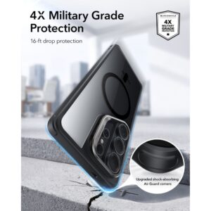 coque classic hybrid kickstand magsafe pour samsung galaxy s26 ultra esr transparent/noir