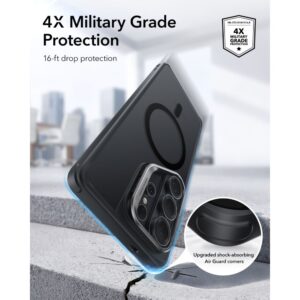 coque classic hybrid kickstand magsafe pour samsung galaxy s26 ultra esr noir givré