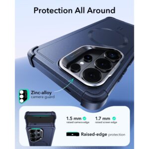coque cyber tough kickstand magsafe pour samsung galaxy s26 ultra esr bleu
