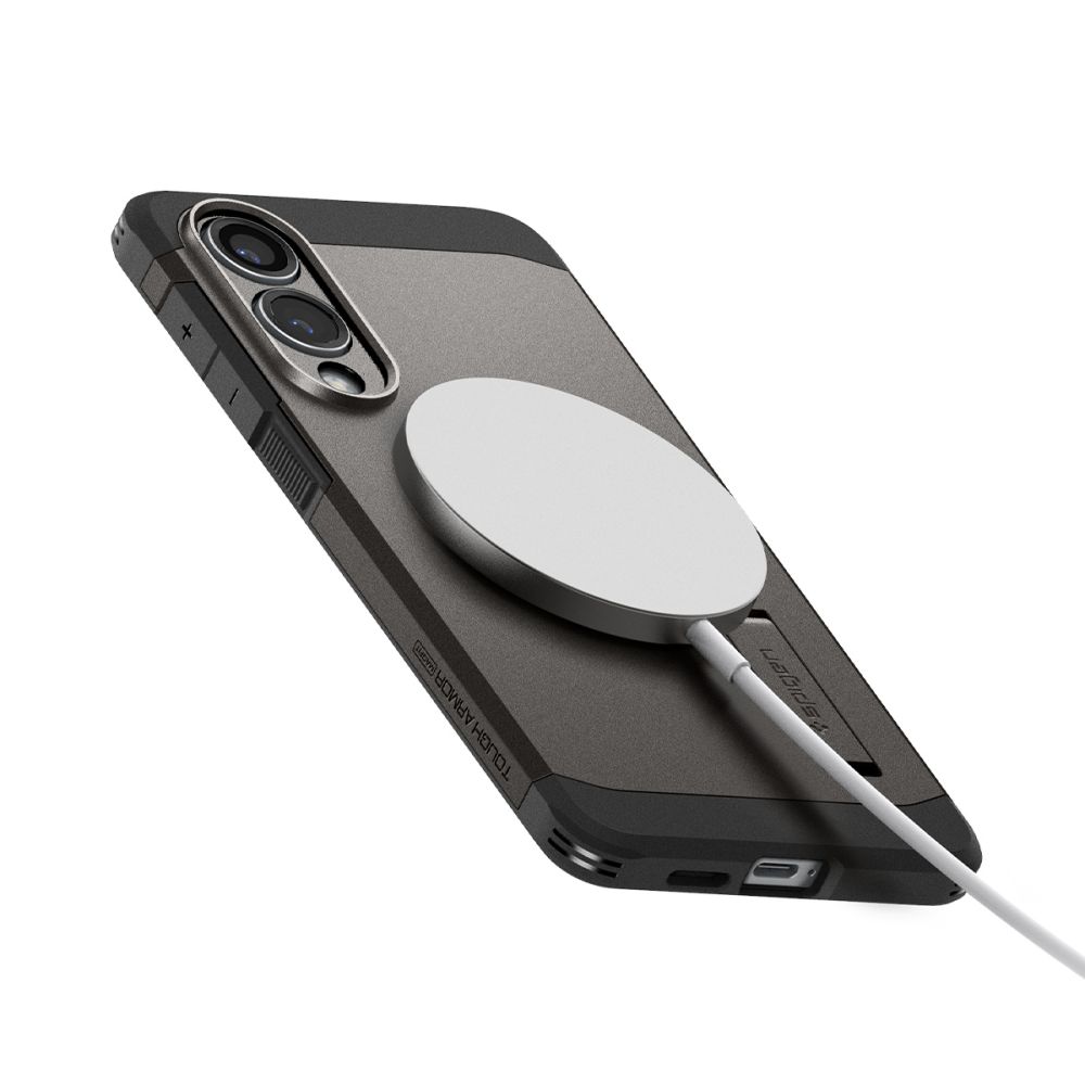 coque samsung galaxy s25 tough armor spigen anthracite