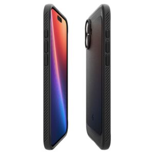 coque iphone 16 rugged armor spigen noir mat
