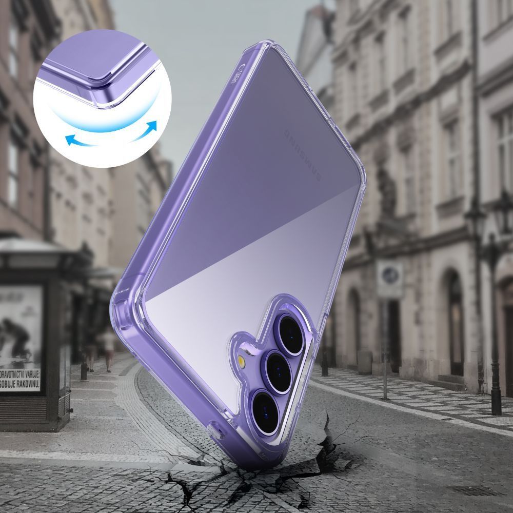 coque samsung galaxy a57 5g tech protect flexair hybrid transparent