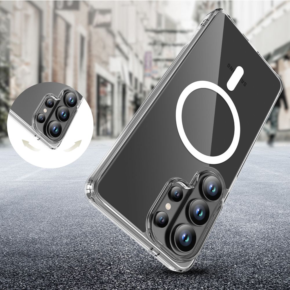coque flexair hybrid magsafe pour samsung galaxy s26 ultra tech protect transparent