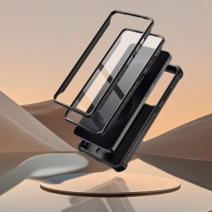 coque kevlar cam+ 2 set pour samsung galaxy s26 ultra tech protect noir