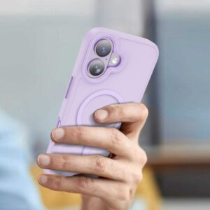 coque magmat magsafe pour iphone 17 tech protect lavande mat