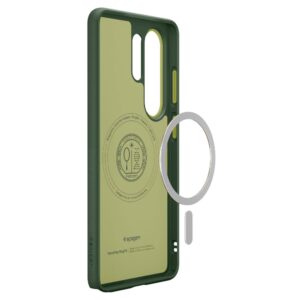 coque nano pop magsafe pour samsung galaxy s26 ultra spigen vert avocat