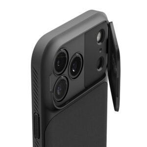 coque optik armor mag magsafe pour iphone 17 pro spigen noir