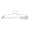 coque ultra hybrid mag magsafe pour iphone 17 pro spigen transparent/or
